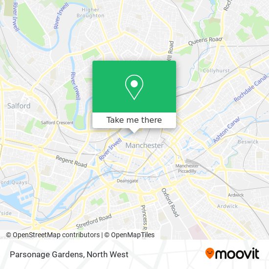Parsonage Gardens map