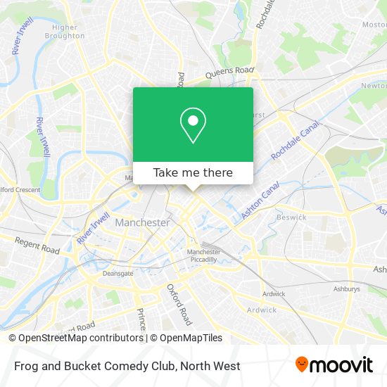 Frog and Bucket Comedy Club map