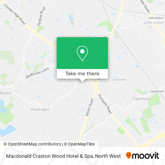 Macdonald Craxton Wood Hotel & Spa map