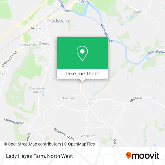 Lady Heyes Farm map