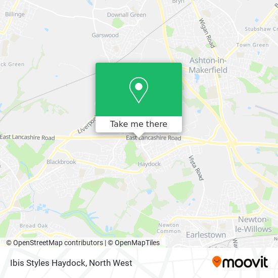 Ibis Styles Haydock map
