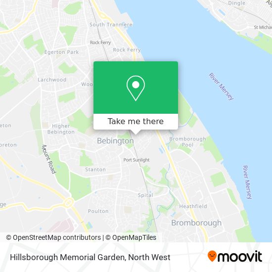 Hillsborough Memorial Garden map