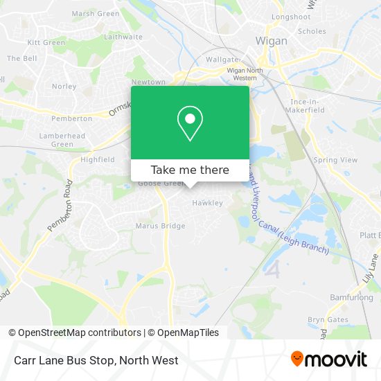 Carr Lane Bus Stop map