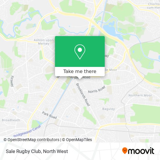 Sale Rugby Club map
