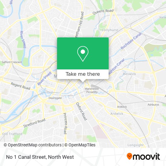 No 1 Canal Street map