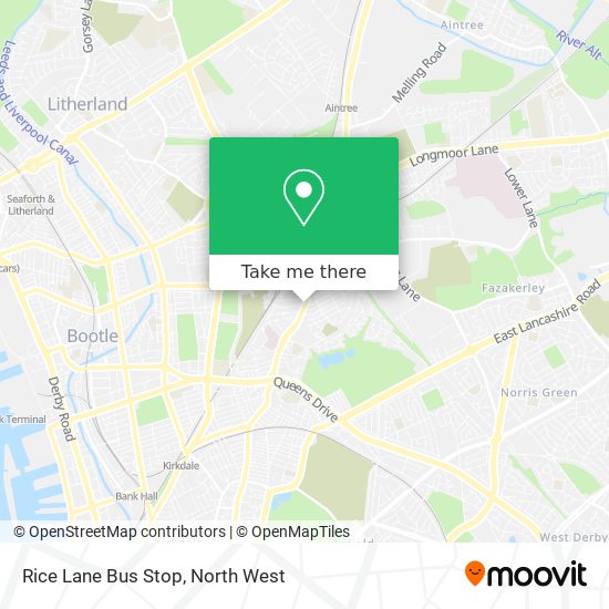 Rice Lane Bus Stop map