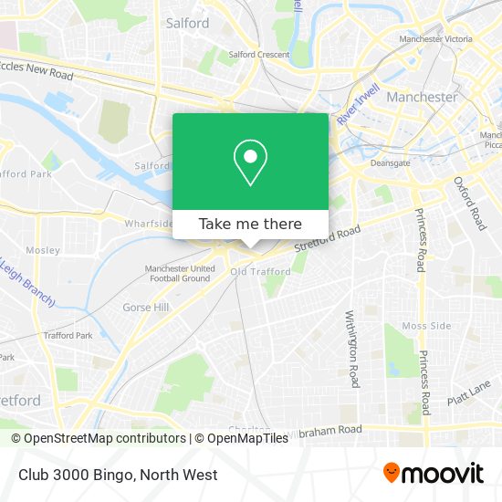Club 3000 Bingo map