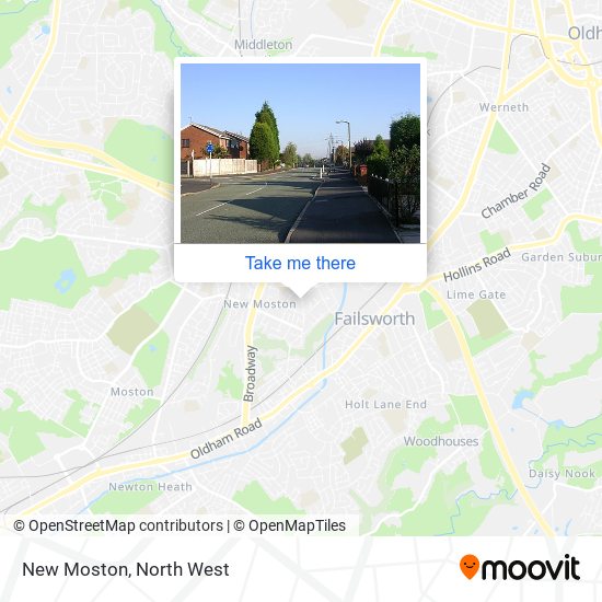 New Moston map