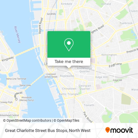 Great Charlotte Street Bus Stops map