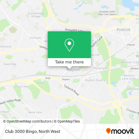 Club 3000 Bingo map