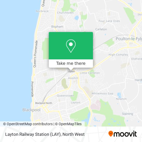 Layton Railway Station (LAY) map