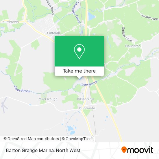 Barton Grange Marina map