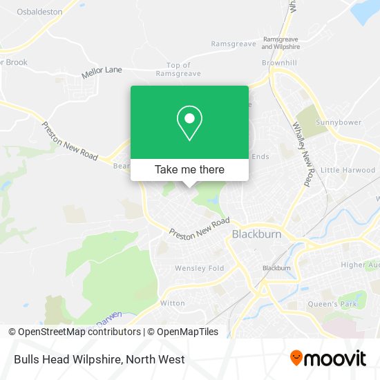 Bulls Head Wilpshire map