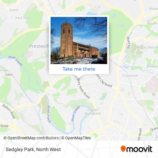 Sedgley Park map