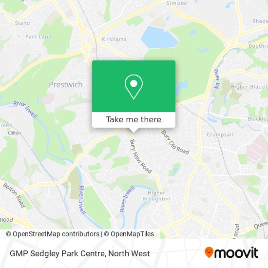 GMP Sedgley Park Centre map