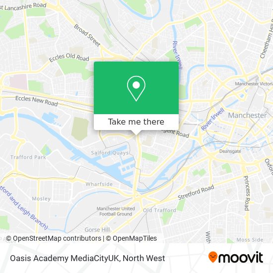 Oasis Academy MediaCityUK map