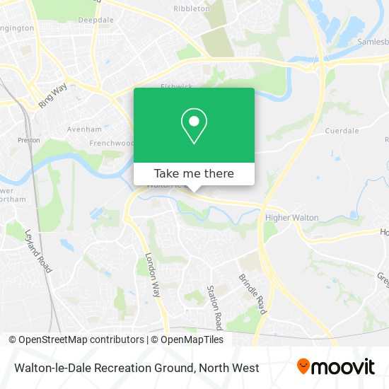 Walton-le-Dale Recreation Ground map