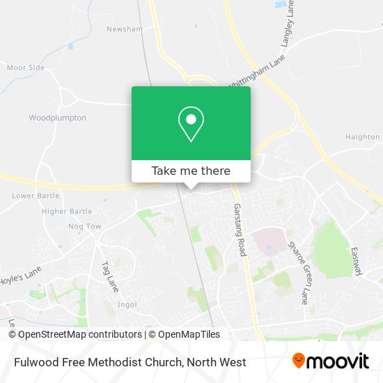 Fulwood Free Methodist Church map