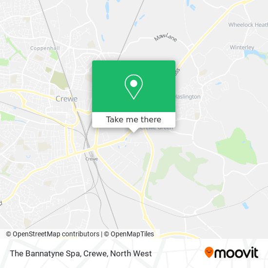 The Bannatyne Spa, Crewe map