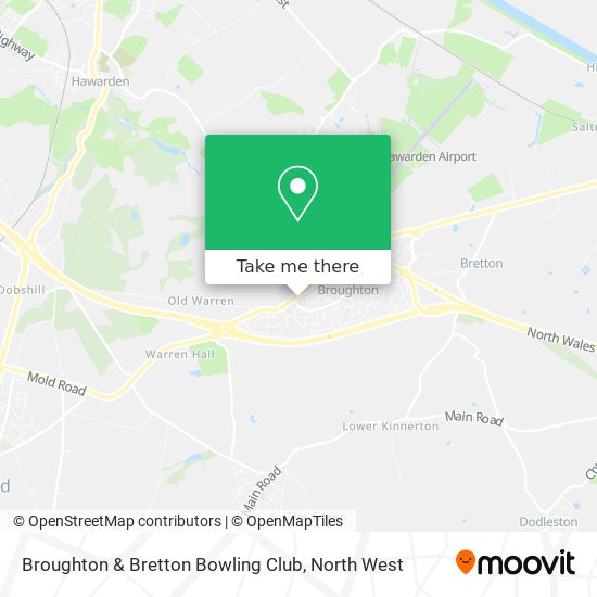 Broughton & Bretton Bowling Club map