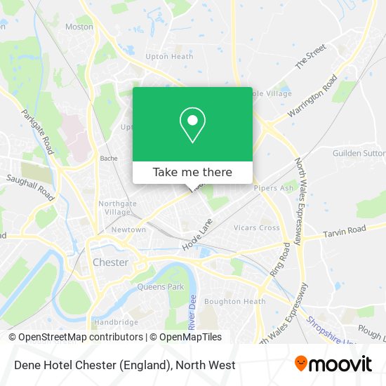 Dene Hotel Chester (England) map