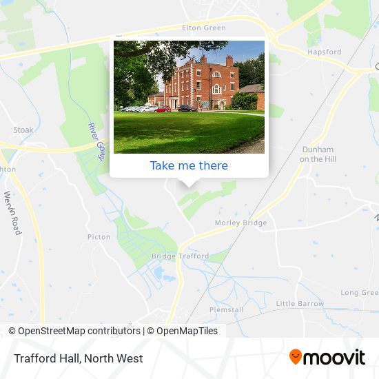 Trafford Hall map