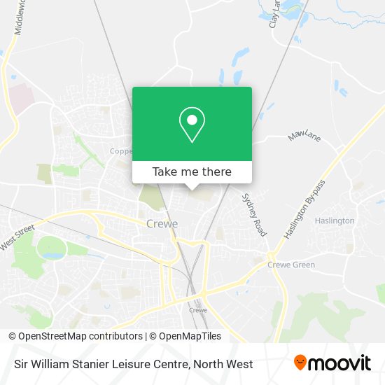 Sir William Stanier Leisure Centre map