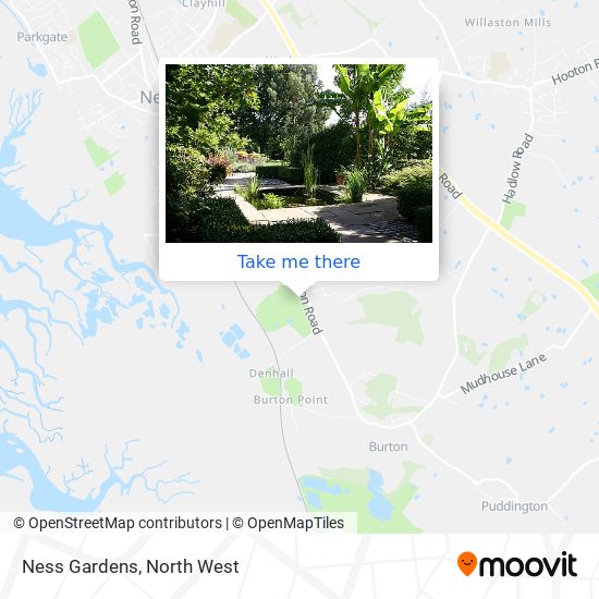 Ness Gardens map