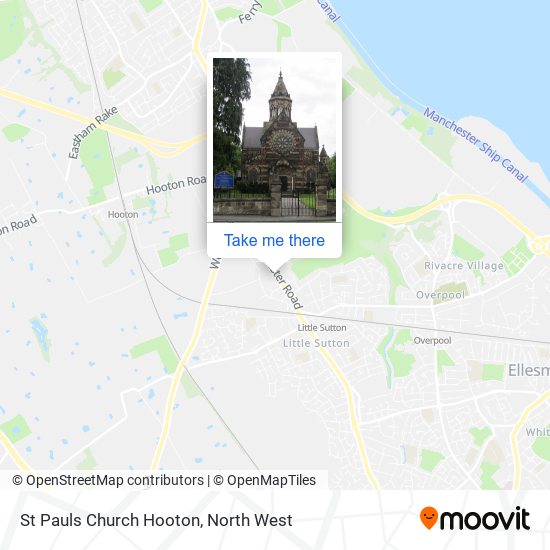 St Pauls Church Hooton map