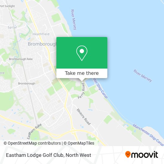 Eastham Lodge Golf Club map