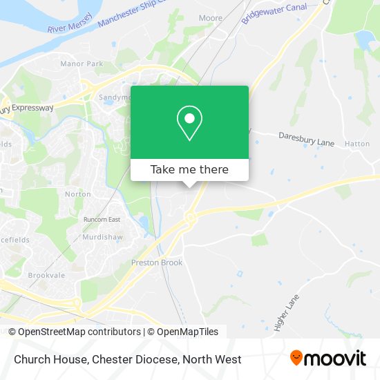 Church House, Chester Diocese map