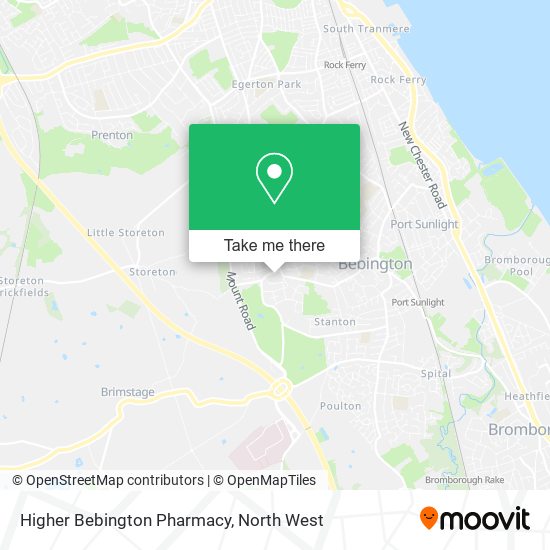 Higher Bebington Pharmacy map