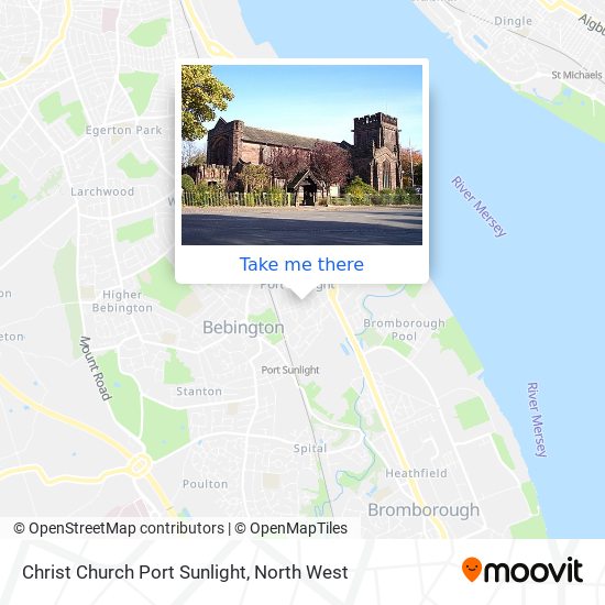 Christ Church Port Sunlight map