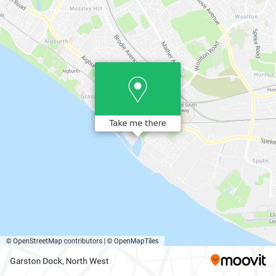 Garston Dock map