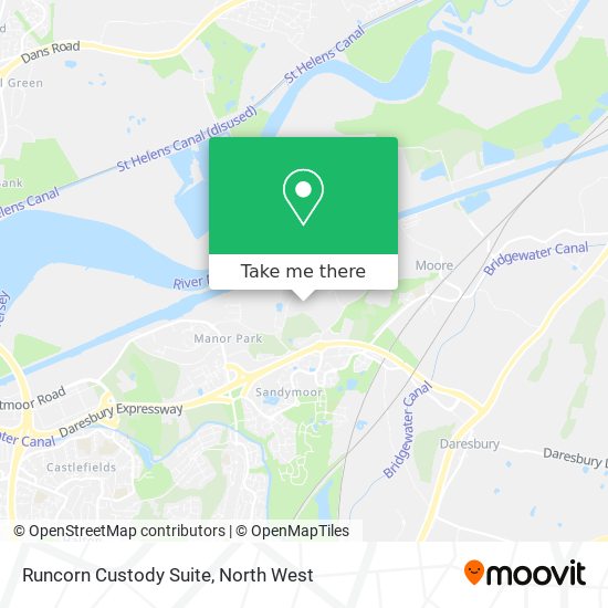 Runcorn Custody Suite map