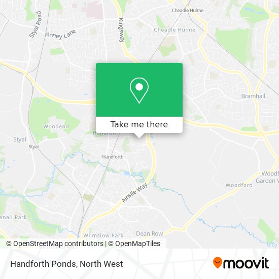 Handforth Ponds map