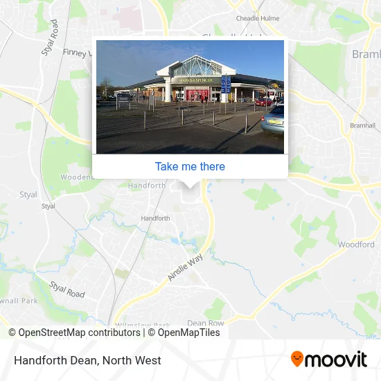 Handforth Maps How to Get to Handforth Dean by Bus or Train?