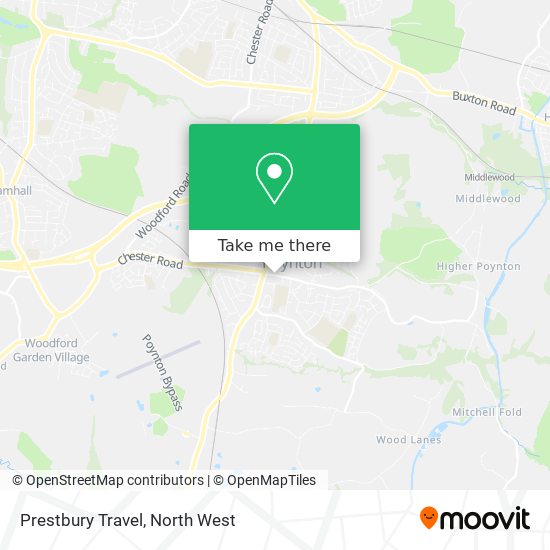 Prestbury Travel map