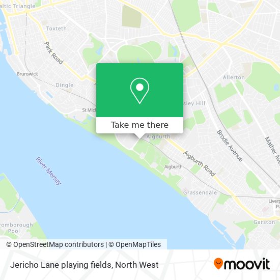 Jericho Lane playing fields map