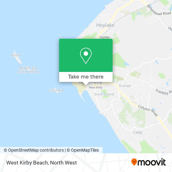 West Kirby Beach map