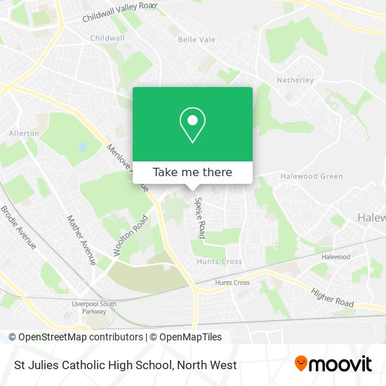 St Julies Catholic High School map