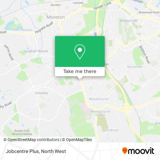 Jobcentre Plus map