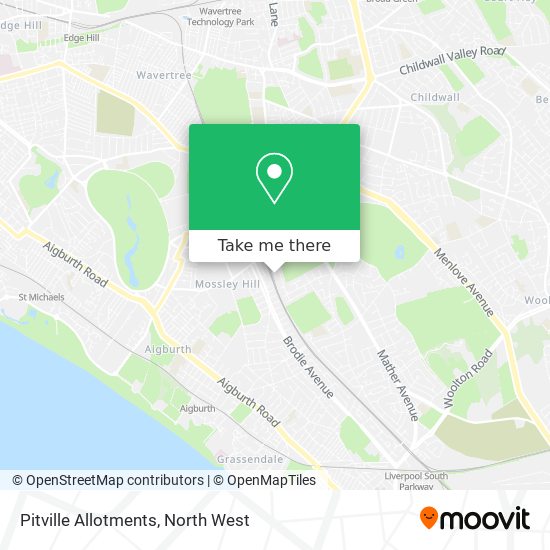 Pitville Allotments map