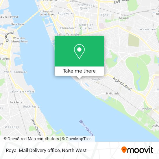 Royal Mail Delivery office map