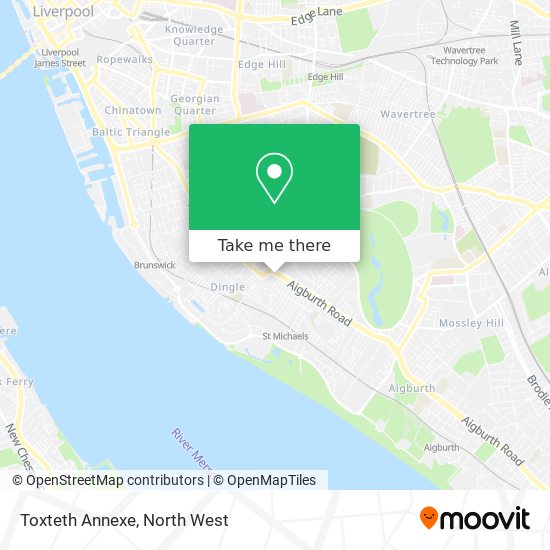 Toxteth Annexe map