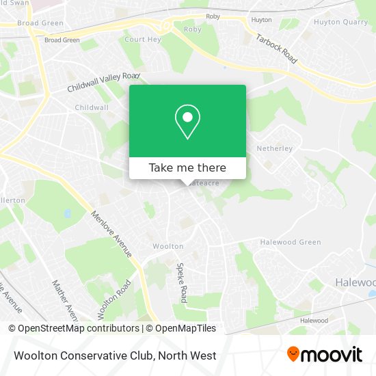 Woolton Conservative Club map