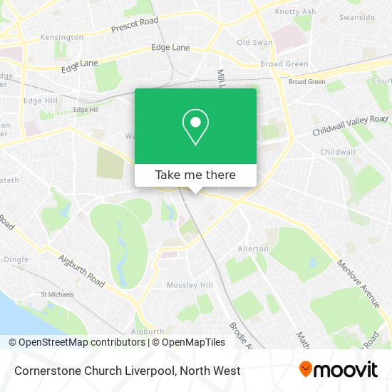 Cornerstone Church Liverpool map