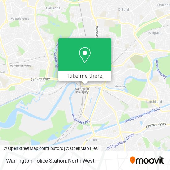 Warrington Police Station map