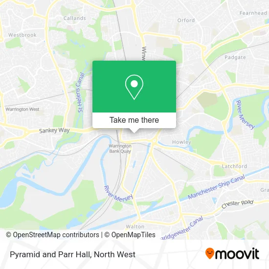 Pyramid and Parr Hall map