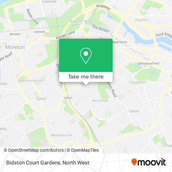 Bidston Court Gardens map